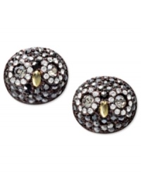A wise choice. Fossil's stud earrings with an owl motif are crafted from brown gold-tone stainless steel and feature colorful sparkling accents to complete the whimsical design. Approximate length: 16 inches + 2-inch extender. A wise choice. Fossil's stud earrings with an owl motif are crafted from brown gold-tone stainless steel and feature colorful sparkling accents to complete the whimsical design. Approximate length: 16 inches + 2-inch extender.