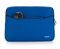 iPearl 13-inch Soft Neoprene Sleeve Case for MacBook & UltraBook laptop (built-in external pocket) - BLUE iPearl 13-inch Soft Neoprene Sleeve Case for MacBook & UltraBook laptop (built-in external pocket) - BLUE