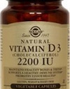 Solgar, Vitamin D3 (Cholecalciferol) 2200 IU, 100 Vegetable Capsules