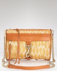 Perfect pattern play. Rebecca Minkoff explores new territory for spring, giving it's signature convertible bag a tribal-inspired pattern while maintaining the label's distinctive urban cool. Perfect pattern play. Rebecca Minkoff explores new territory for spring, giving it's signature convertible bag a tribal-inspired pattern while maintaining the label's distinctive urban cool.