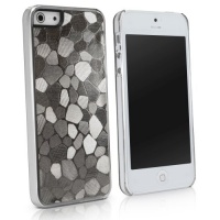 BoxWave LuxePave iPhone 5 Case - Hybrid Hard Plastic Mosaic Pattern Girly Case Cover with Shimmer Shiny Mosaic Design - Apple iPhone 5 Cases and Covers (Silver) BoxWave LuxePave iPhone 5 Case - Hybrid Hard Plastic Mosaic Pattern Girly Case Cover with Shimmer Shiny Mosaic Design - Apple iPhone 5 Cases and Covers (Silver)
