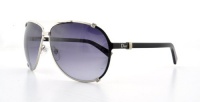 Christian Dior Women's Dior Chicago2 Palladium / Black Frame/Grey Gradient Lens Metal Sunglasses Christian Dior Women's Dior Chicago2 Palladium / Black Frame/Grey Gradient Lens Metal Sunglasses