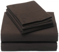 Pinzon Signature 190-Gram Cotton Velvet Flannel King Sheet Set, Italian Roast Pinzon Signature 190-Gram Cotton Velvet Flannel King Sheet Set, Italian Roast