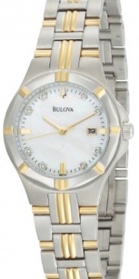 Bulova Women's 98P116 Diamond Mother-Of-Pearl Dial Bracelet Watch Bulova Women's 98P116 Diamond Mother-Of-Pearl Dial Bracelet Watch