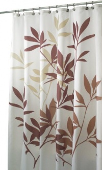 InterDesign Leaves Shower Curtain, Brown InterDesign Leaves Shower Curtain, Brown