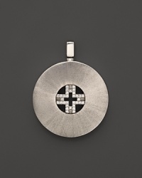 Geometric and bold, four brilliant diamond Hs combine to create this Signature Pendant from India Hicks. Geometric and bold, four brilliant diamond Hs combine to create this Signature Pendant from India Hicks.