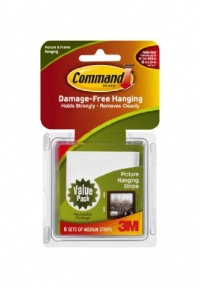 Command Medium Picture-Hanging Strips, 6-Strip Command Medium Picture-Hanging Strips, 6-Strip