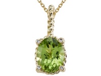 Genuine Peridot Pendant by Effy Collection® in 14 kt Yellow Gold LIFETIME WARRANTY Genuine Peridot Pendant by Effy Collection® in 14 kt Yellow Gold LIFETIME WARRANTY