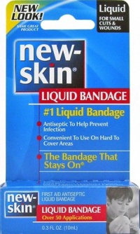 New-Skin Liquid Bandage, First Aid Liquid Antiseptic, Over 50 Applications, 0.3 Fluid Ounce New-Skin Liquid Bandage, First Aid Liquid Antiseptic, Over 50 Applications, 0.3 Fluid Ounce