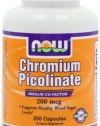 NOW Foods Chromium Picolinate 200mcg, 250 Capsules