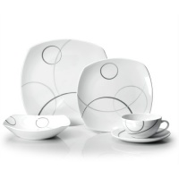 Mikasa Geometric Circles 5-Piece Placesetting Mikasa Geometric Circles 5-Piece Placesetting