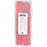 NTE Heat Shrink 2:1 Red Assorted Sizes 2-1/2 158 Pc. Box NTE Heat Shrink 2:1 Red Assorted Sizes 2-1/2 158 Pc. Box