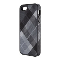 Speck Products FabShell Fabric-Covered Case for iPhone 5 - Retail Packaging - MegaPlaid Black Speck Products FabShell Fabric-Covered Case for iPhone 5 - Retail Packaging - MegaPlaid Black