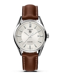 A legendary chronograph. The Carrera Panamericana was an epic race that was started in the 1950s and attracted many of the leading drivers of the time. Juan Manuel Fangio, the famous Argentinian driver who was Formula 1 World Champion five times, won the race in 1953. To pay tribute to this unique adventure, in 1963 TAG Heuer launched the Carrera Chronograph that combined refinement with the spirit of sport. With silver dial and a polished steel bezel. Features a date window. A legendary chronograph. The Carrera Panamericana was an epic race that was started in the 1950s and attracted many of the leading drivers of the time. Juan Manuel Fangio, the famous Argentinian driver who was Formula 1 World Champion five times, won the race in 1953. To pay tribute to this unique adventure, in 1963 TAG Heuer launched the Carrera Chronograph that combined refinement with the spirit of sport. With silver dial and a polished steel bezel. Features a date window.