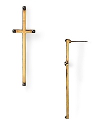 Go medieval with these Gothic, statement-making House of Harlow 1960 cross earrings. Go medieval with these Gothic, statement-making House of Harlow 1960 cross earrings.