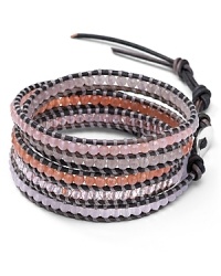 Chan Luu wraps up boho luxe style with this five-strand beaded bracelet, accented by a free spirited mix of semi precious stones. Chan Luu wraps up boho luxe style with this five-strand beaded bracelet, accented by a free spirited mix of semi precious stones.