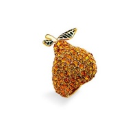 Marc by Marc Jacobs Limited Edition Anniversary Pave Pear Ring Statement Ring Oro Gold M5112134 Marc by Marc Jacobs Limited Edition Anniversary Pave Pear Ring Statement Ring Oro Gold M5112134