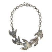 Marc by Marc Jacobs Petal to the Metal Flock Necklace, Argento Ox Marc by Marc Jacobs Petal to the Metal Flock Necklace, Argento Ox