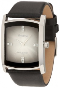 Armitron Men's 204604DGSVBK Swarovski Crystal Accented Stainless Steel Dress Watch Armitron Men's 204604DGSVBK Swarovski Crystal Accented Stainless Steel Dress Watch