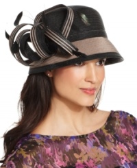 Whether you're meeting the ladies for lunch or enjoying an afternoon outdoors, this elegant cloche from August is the perfect choice. Dressed up in decorative feathers and loop accents, it's the easiest way to make any ensemble truly exquisite. Whether you're meeting the ladies for lunch or enjoying an afternoon outdoors, this elegant cloche from August is the perfect choice. Dressed up in decorative feathers and loop accents, it's the easiest way to make any ensemble truly exquisite.