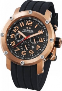 TW Steel Men's TW131 Grandeur Tech Black Rubber Chronograph Dial Watch TW Steel Men's TW131 Grandeur Tech Black Rubber Chronograph Dial Watch