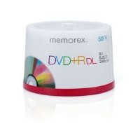 Memorex 32020013382 8.5 GB 8 X Double Layer DVD+R - 50 Pack Spindle Memorex 32020013382 8.5 GB 8 X Double Layer DVD+R - 50 Pack Spindle