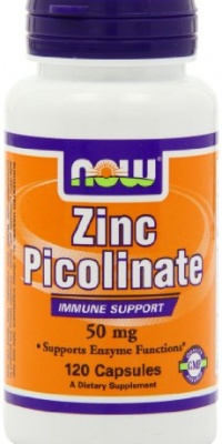 NOW Foods Zinc Picolinate, 120 Capsules / 50mg NOW Foods Zinc Picolinate, 120 Capsules / 50mg