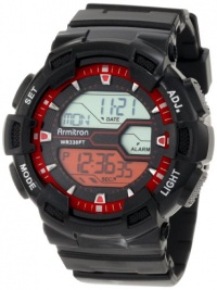 Armitron Men's 40/8246RED Oversized Black Two-Zone Red Dial Digital World Time Sport Watch Armitron Men's 40/8246RED Oversized Black Two-Zone Red Dial Digital World Time Sport Watch