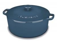 Cuisinart CI670-30BG Chef's Classic Enameled Cast Iron 7-Quart Round Covered Casserole, Provencal Blue Cuisinart CI670-30BG Chef's Classic Enameled Cast Iron 7-Quart Round Covered Casserole, Provencal Blue
