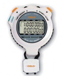 Oslo Silver 30 - 30 Dual Memory Stopwatch with EL Backlight Oslo Silver 30 - 30 Dual Memory Stopwatch with EL Backlight