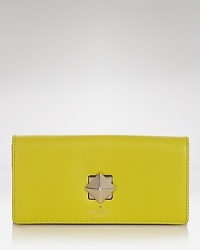 kate spade new york's ever-chic wallet gets prettier in luxurious leather with a bold turnlock closure. Equal parts practical and playful, it's perfect companion for purse or palm. kate spade new york's ever-chic wallet gets prettier in luxurious leather with a bold turnlock closure. Equal parts practical and playful, it's perfect companion for purse or palm.