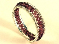 BRACELET 3 Row Wine - WiseGloves CRYSTAL ACCESSORY BANGLE BAND ARMBAND RESIN BEAD WRISTBAND CUFF BRACELET 3 Row Wine - WiseGloves CRYSTAL ACCESSORY BANGLE BAND ARMBAND RESIN BEAD WRISTBAND CUFF