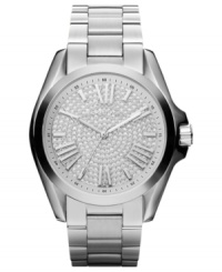 Glittering splendor adorns this Bradshaw collection watch from Michael Kors. Glittering splendor adorns this Bradshaw collection watch from Michael Kors.
