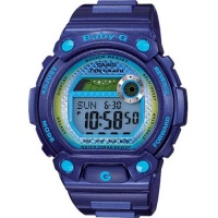 Casio Women's Baby-G BLX100-2 Purple Resin Quartz Watch with Grey Dial Casio Women's Baby-G BLX100-2 Purple Resin Quartz Watch with Grey Dial