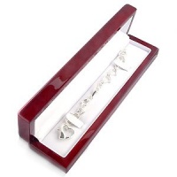 Cherry Wooden Bracelet Jewellery Gift Box