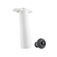 Vacu Vin 3-Piece Wine Saver Pump and Stopper, White Vacu Vin 3-Piece Wine Saver Pump and Stopper, White