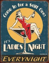 Moore Ladies Night Every Night Distressed Retro Vintage Tin Sign Moore Ladies Night Every Night Distressed Retro Vintage Tin Sign