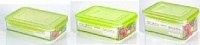 Kinetic Go Green Premium 39042 3-Piece Rectangular Food Container Set with Nanosilver and Airtight Lids, Green Kinetic Go Green Premium 39042 3-Piece Rectangular Food Container Set with Nanosilver and Airtight Lids, Green