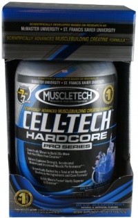 Muscletech Cell-Tech Hardcore Pro, Blue Raspberry, 4.4-Pound Muscletech Cell-Tech Hardcore Pro, Blue Raspberry, 4.4-Pound