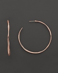 From the Rosé collection, #4 hoop earrings. Designed by Ippolita. From the Rosé collection, #4 hoop earrings. Designed by Ippolita.
