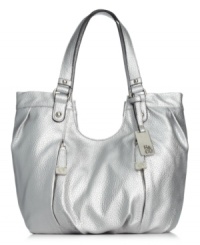 Live a charmed life with this mod metallic tote from Style&co. that exudes urban-cool style. Super spacious with plenty of pockets, it can effortlessly carry off whatever your day demands. Live a charmed life with this mod metallic tote from Style&co. that exudes urban-cool style. Super spacious with plenty of pockets, it can effortlessly carry off whatever your day demands.