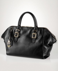 A classic, tailored satchel is updated for the season in bold hues with a touch of heritage style. Butter-soft leather is outfitted with sleek hardware, roller-buckle details and signature luggage tag, for an undecidedly modern look. A classic, tailored satchel is updated for the season in bold hues with a touch of heritage style. Butter-soft leather is outfitted with sleek hardware, roller-buckle details and signature luggage tag, for an undecidedly modern look.