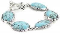 Lucky Brand Turquoise Set Stone Toggle Bracelet Lucky Brand Turquoise Set Stone Toggle Bracelet