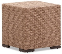 Strathwood Griffen All-Weather Wicker Side Table, Natural Strathwood Griffen All-Weather Wicker Side Table, Natural