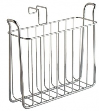 InterDesign Classico Over-the-Tank Magazine Rack, Chrome InterDesign Classico Over-the-Tank Magazine Rack, Chrome