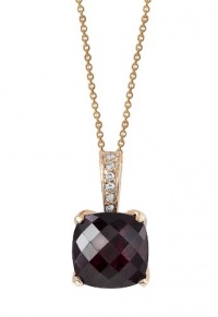 Effy Jewlery 14K Rose Gold Garnet and Diamond Pendant, 6.79 TCW Effy Jewlery 14K Rose Gold Garnet and Diamond Pendant, 6.79 TCW