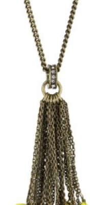 Juicy Couture Briolette Grapefruit Tassel Necklace Juicy Couture Briolette Grapefruit Tassel Necklace
