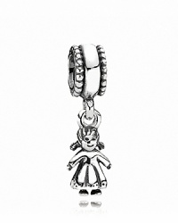 This sweet little girl charm adds instant movement to your PANDORA bracelet. This sweet little girl charm adds instant movement to your PANDORA bracelet.
