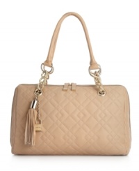Feminine and refined, this timeless silhouette is the perfect companion for the woman who knows about style. Ladylike straps with chain-link detail add extra dimension to the leather's geometric pattern while the spacious interior stores the essentials with ease. Feminine and refined, this timeless silhouette is the perfect companion for the woman who knows about style. Ladylike straps with chain-link detail add extra dimension to the leather's geometric pattern while the spacious interior stores the essentials with ease.
