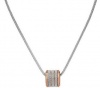 Skagen Denmark Womens Pernille Necklace Rose Goldtone and Silvertone